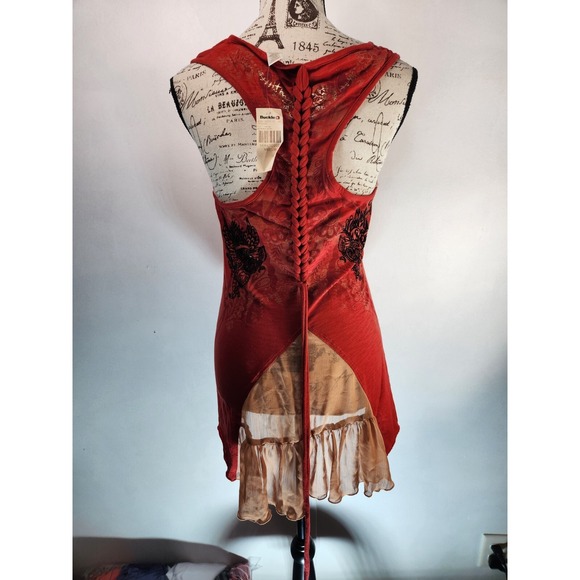 NEW! Daytrip Buckle Women's M Cross‎ Tank Racer Back Fresh Lava NWT - Picture 4 of 6